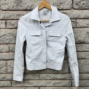 Stunning Tristan Light Gray Patterned Women's Blazer